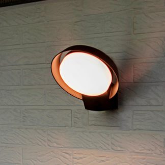 An Image of Lutec Polo LED Wall Light - Dark Grey