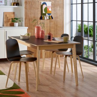 An Image of Elements Freja Dining Table Black