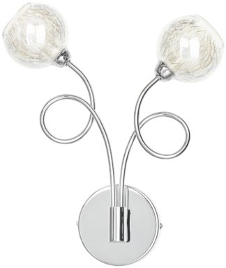 An Image of BHS Flora 3 Light Wall Light - Chrome