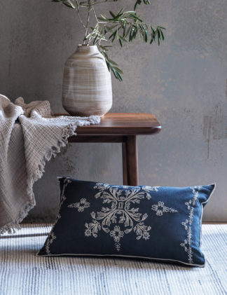 An Image of M&S X Fired Earth Paris Collection Cabaret Bolster Cushion