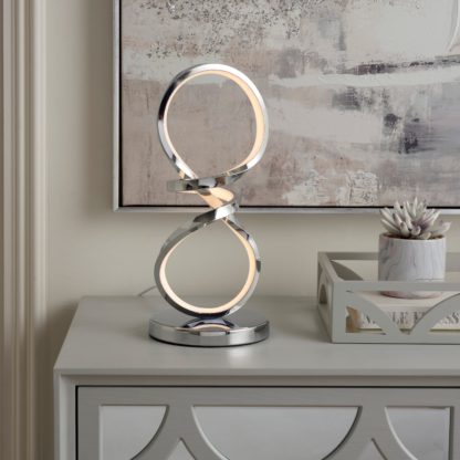 An Image of Octtava LED Table Lamp Beige