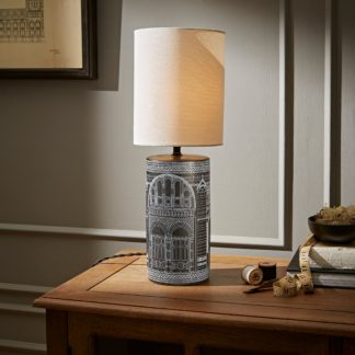 An Image of Black Natural History Museum Table Lamp Black and white