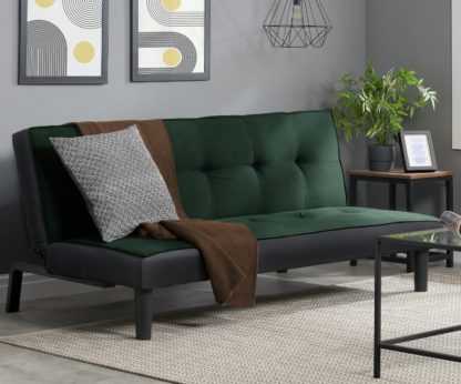 An Image of Aurora Grey Fabric Sofa Bed