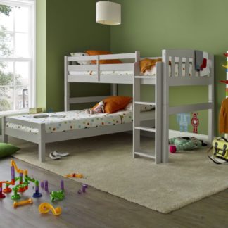 An Image of Max White Wooden Combination Bed Frame - 3ft Single