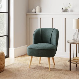 An Image of Elsie Boucle Cocktail Chair Pacific Blue