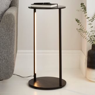 An Image of Cole Side Table with LED Light Black Black