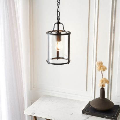 An Image of Chester Single Pendant Light - Black