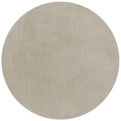 An Image of Softie Circle Rug Ivory