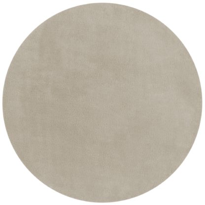 An Image of Softie Circle Rug Ivory