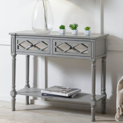 An Image of Pacific Puglia Console Table, Painted Pine White