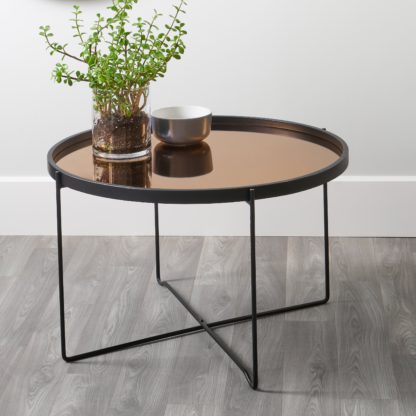 An Image of Pacific Voss Coffee Table, Iron Silver