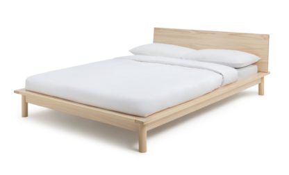 An Image of Habitat Akio Kingsize Platform Bed Frame - Natural