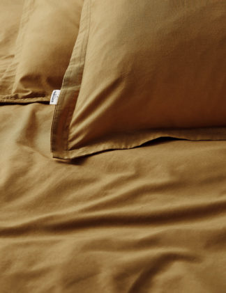 An Image of M&S X Fired Earth 2 Pack Washed Cotton Square Pillowcases