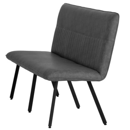 310e3d710adb2a5d087d5ec517d3eec8a877d95abd92ca03a5836fe567e5091c.jpg An Image of Arthur 4 Seater Modular Dining Bench Grey Faux Leather Grey