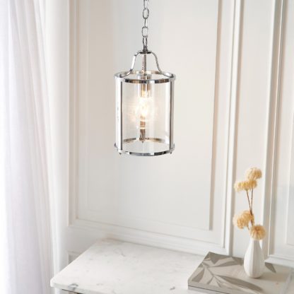 An Image of Chester Single Pendant Light - Chrome