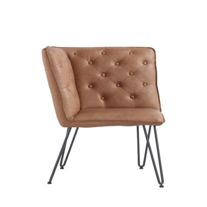 37cd313bbc945ef1ead155e6a13469072d51f7833d1573c78e37b2a579bf4992.jpg An Image of Sebastian Studded Back Corner Bench Tan
