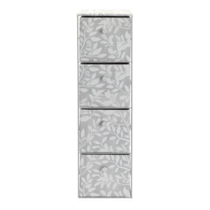 An Image of Argos Home 4 Drawer Slimline Storage Tower - Grey
