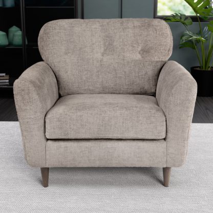 535150df4879cafa493243fc8ebb19f241c31b59813b0df84fe372c42dbf359f.jpg An Image of Sven Chunky Chenille Snuggle Chair Mushroom