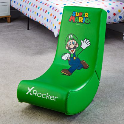 An Image of X Rocker Nintendo Super Mario Video Rocker Gaming Chair Red