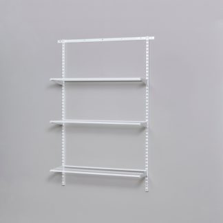 An Image of Elfa 3 Shelf Starter Kit 90x30cm White