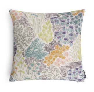 An Image of Habitat Floral Meadow Printed Cushion -Multicoloured-43x43cm