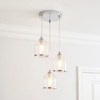 An Image of Lenny 3 Light Cluster Ceiling Fitting Chrome