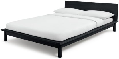 An Image of Habitat Akio Kingsize Platform Bed Frame - Black