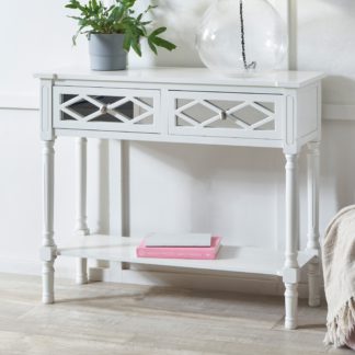An Image of Pacific Puglia Console Table, Painted Pine White