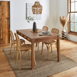 An Image of Indi Dining Table Mango Wood Natural