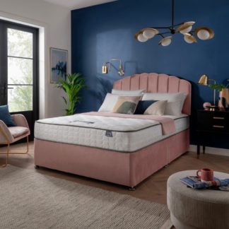 An Image of Silentnight 800Pkt Middleton Comfort Kingsize Divan Bed-Pink