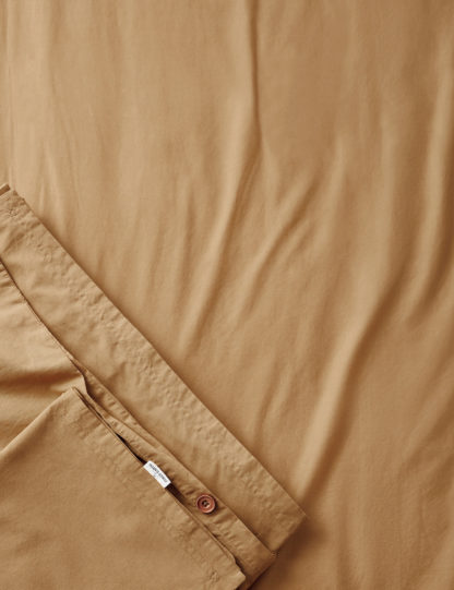 9c053a549a877141e3c8001efc8235bc2a63236829115f136e1c582102b5a7f9-6.jpg An Image of M&S X Fired Earth Washed Cotton Deep Fitted Sheet
