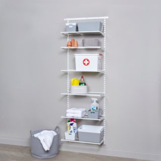 An Image of Elfa 6 Shelf Starter Kit 60x30cm White