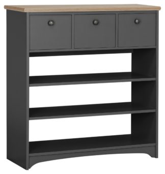 An Image of Argos Home Baltimore Hall Console Table - Anthracite