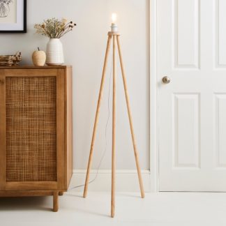 An Image of Paint Your Own Tripod Floor Lamp Natural