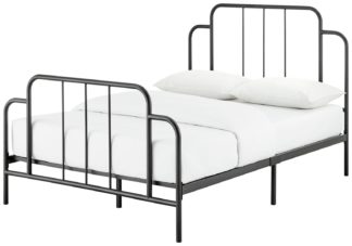 An Image of Habitat Jacques Kingsize Metal Bed Frame - Black