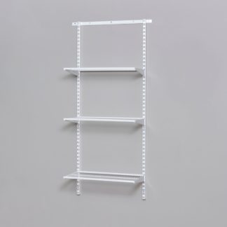 An Image of Elfa 3 Shelf Starter Kit 60x30cm White