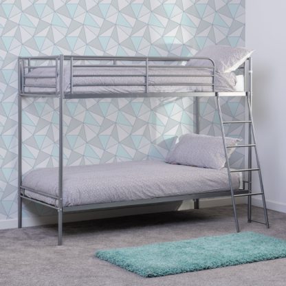 An Image of Brandon Metal Bunk Bed Silver