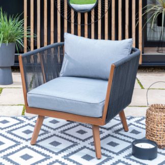 An Image of Elements Rope Garden Chair Grey