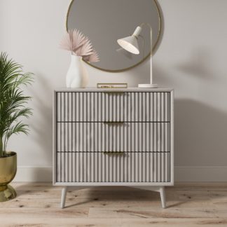 An Image of Neena 3 Drawer Chest Grey