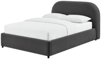 An Image of Habitat Layla Kingsize Bed Frame - Charcoal