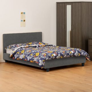 An Image of Prado Fabric Bed Yellow