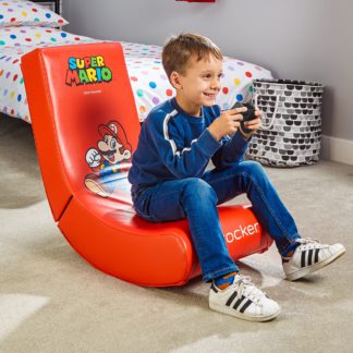 An Image of X Rocker Nintendo Super Mario Video Rocker Gaming Chair Red