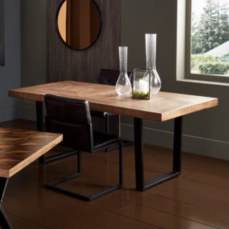 An Image of Pacific Pahoja Mango Wood Dining Table Natural