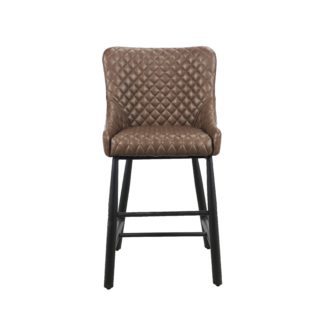 An Image of Montreal Junior Faux Leather Dining Chair Brown