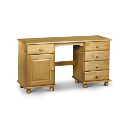 An Image of Pickwick Antique Pine Twin Pedestal Dressing Table
