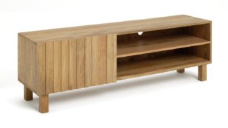 An Image of Habitat Jericho 1 Door TV Unit - Oak