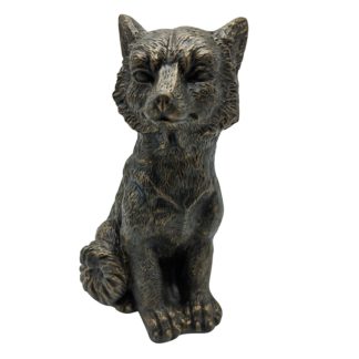 An Image of Bronze Look Fox Garden Ornament