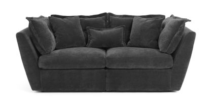 An Image of Habitat Jacques 3 Seater Fabric Sofa - Grey