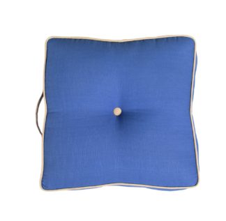 An Image of Blue Outdoor Floor Cushion
