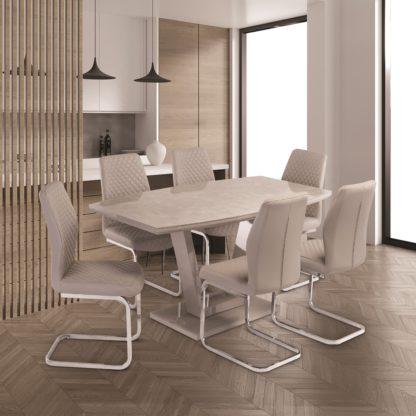 An Image of Venice 1.6m Dining Table Grey